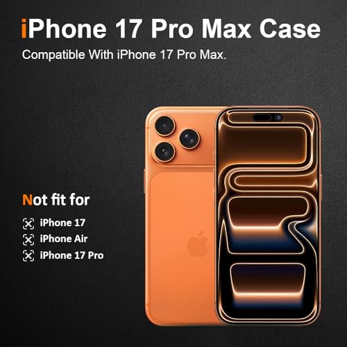 Silicone Clear for iPhone 17 Pro Max Case,Ultra with Comfort Grip | Soft Slim-Fit TPU iPhone 17 Pro Max Phone Cover,Non-Slip,Shockproof Protection,Scrath-Resistant - size: iPhone 17 Pro Max case