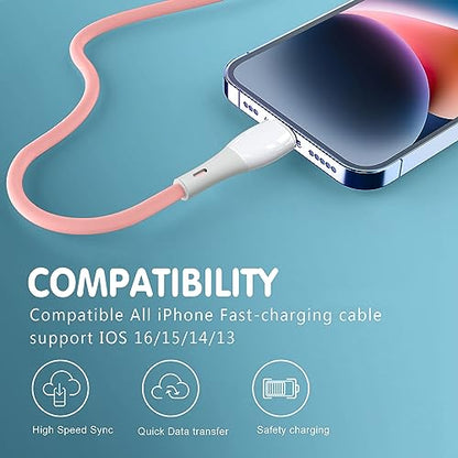DFLASHS MFi Certified iPhone Charger Cable 3-Pack iPhone Cable 3FT Lightning Cable for iPhone14/13/12/11 Pro Max/Mini/XS MAX/XR/XS/X/8/7/Plus/6 iPad and More 3FT