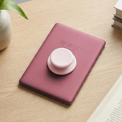 MOROCK Grip for Kindle with Kickstand and Magnetic Stand, Soft Silicone Magnetic Finger Grip for Kindle, iPhone and Smartphone, Cute Magnetic eReaders Holder, Pink - color: Pink