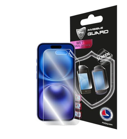 IPG Made for iPhone 16 Hydrogel Screen Protector Invisible Touch Screen Sensitive Ultra HD Clear Film Anti Scratch Skin Guard - Smooth/Self-Healing/Bubble -Free for iPh16SC - size: Screen Protector