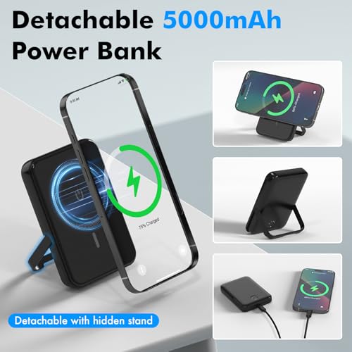 TRAVEL DEPOT 4 in 1 Charging Station for Apple Devices, Portable Wireless Charging Station Magnetic for MagSafe Charger Travel for iPhone 16/15/14/13 Apple Watch AirPods