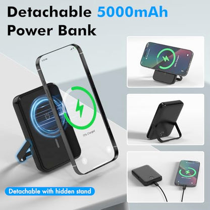 TRAVEL DEPOT 4 in 1 Charging Station for Apple Devices, Portable Wireless Charging Station Magnetic for MagSafe Charger Travel for iPhone 16/15/14/13 Apple Watch AirPods