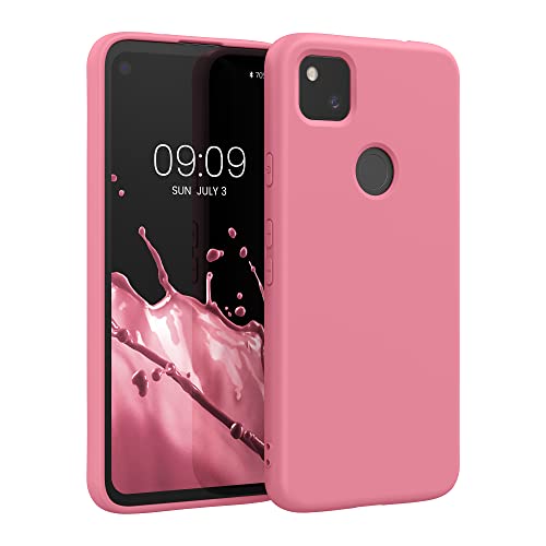 kwmobile Case Compatible with Google Pixel 4a Case - Slim Protective TPU Silicone Phone Cover - Sweet Candy - color: Sweet Candy