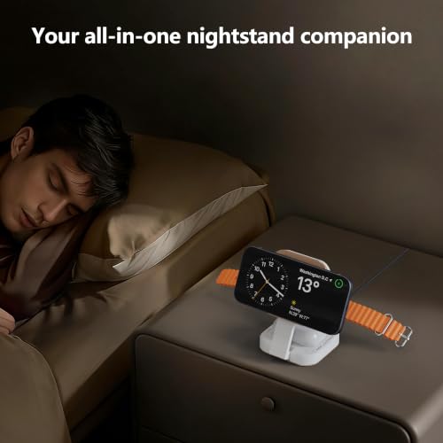 3 in 1 Mini Foldable Fast Charging Station for Apple Devices, Travel Wireless Charger Stand for Magsafe for iPhone 18 Duo 17 e Air 16 15 14 13 12 Series, Apple Watch & AirPods Series (Golden) - color: Golden