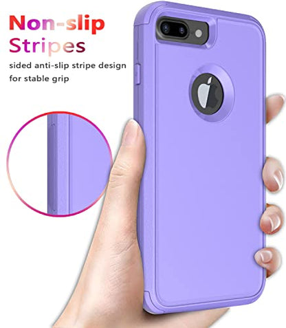Diverbox for iPhone 8 Plus & 7 Plus Case - Shockproof, Dropproof, Dust-Proof Heavy Duty Protection - Purple - color: Purple