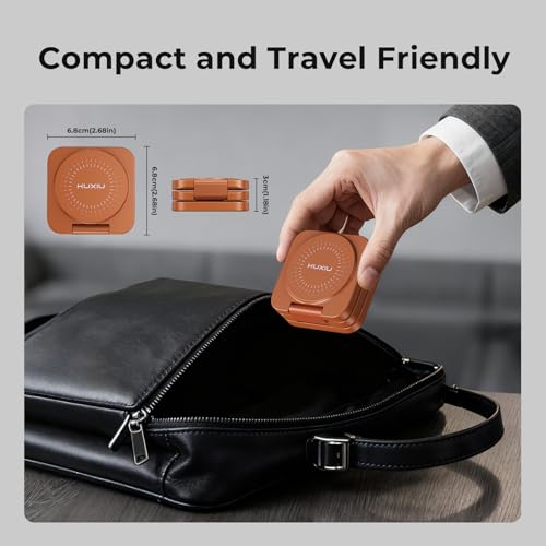 KU XIU X55 Turbo Qi2.2 25W Fast 3-in-1 Charging Station for Apple Device - color: Orange