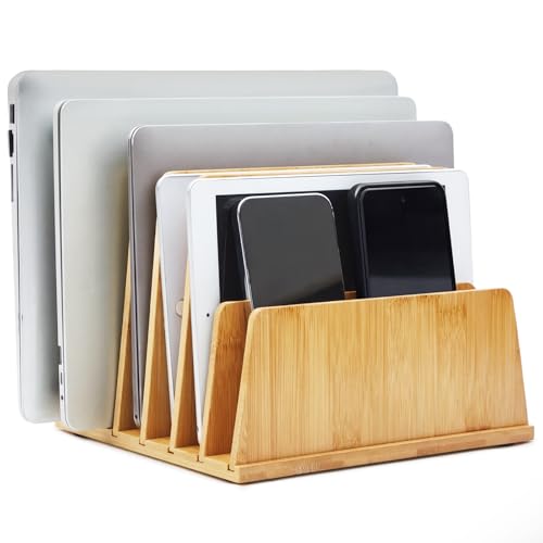 Unittype Bamboo Multi Device Organizer, 6 Slots