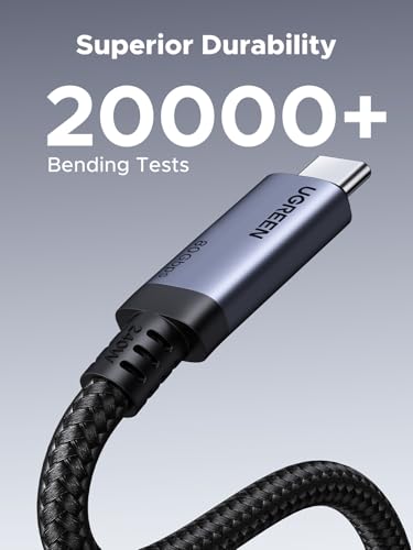 UGREEN 240W USB C to USB C Cable for Thunderbolt 5, USB4 Gen4 80Gbps, 3.3ft