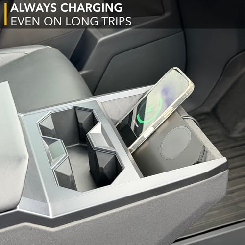 TWRAPS Dual Wireless Phone Charger for Tesla Cybertruck 2021-2026