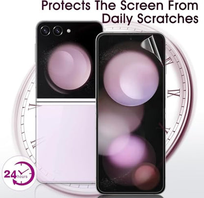 2 Sets Screen Protector for Samsung Galaxy Z Flip 5 6.7", High Definition Clear Soft TPU Screen Protector, 2 Front + 2 Inner Flexible Film Hydrogel, Self-Healing, Bubble-Free - size: Samsung Galaxy Z Flip 5