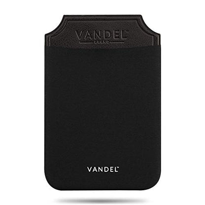Vandel Stick-On Fabric Phone Wallet for Women, Cute Credit Card Holder | Stylish Credit Card Holder for Phone Case, Stick On Back of Phone Fabric Sleeve for iPhone Pocket - color: Midnight