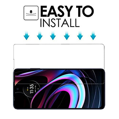 for Moto Edge 2021 Screen Protector Tempered Glass - [2Pack] 9H Hardness Anti-Scratch Protective Film for Moto Edge 2021 (Not for Moto Edge 2020 3D Curved)