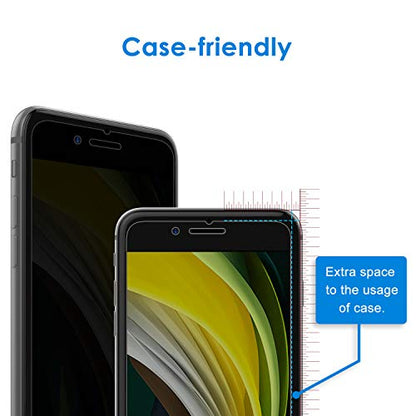 JETech Privacy Screen Protector for iPhone SE 3/2, iPhone 8/7, 2-Pack - size: iPhone SE 3/2_iPhone 8/7