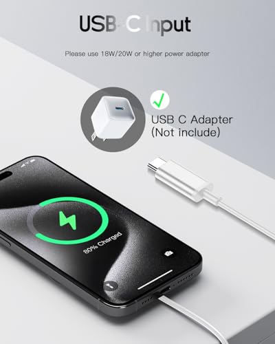 for Mag-Safe Charger, Magnetic Wireless Charger, Silver - color: Silver