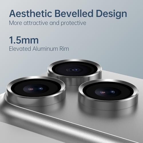 for iPhone 17 Pro Max Camera Lens Protector, Silver - color: Titanium