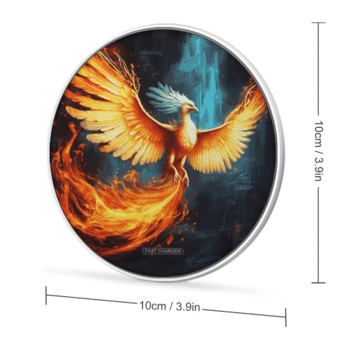 Beautiful Phoenix Wireless Charger, Fast Charging Pad