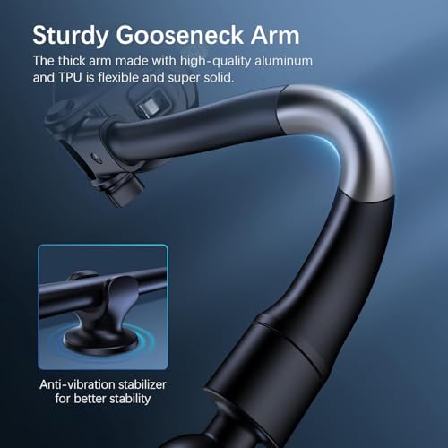 OQTIQ 17mm Gooseneck Arm Replacement, Anti-Shake Stabilizer, Aluminum Core