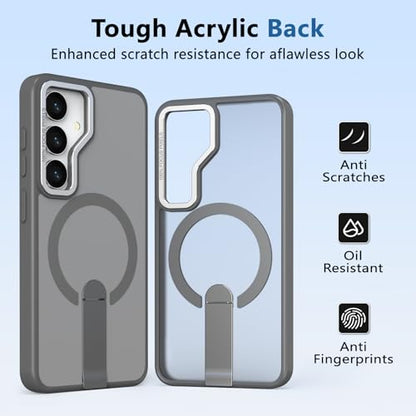 for S24-Case/S25-Case, Compatible with MagSafe, Gray - color: Gray, size: Galaxy S24 6.2"