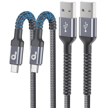 USB C Cable 10FT 2Pack Long USB A to USB C Charger Cables iPhone USBC Cable - color: Grey, size: 10FT, style: USB A to USB C