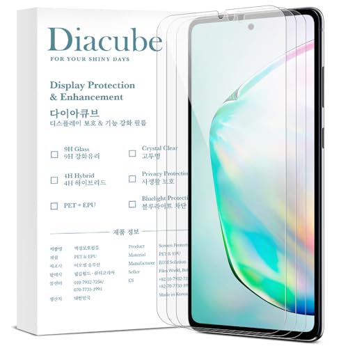 3-Pack for Samsung Galaxy Note 10 Flexible TPU-EPU Screen Protector [Not Glass] [0.1S Fingerprint Unlock] [Real-Time Self-Healing] HD Clear, Unbreakable, Bubble Free Easy Installation with Alignment Jig - size: Galaxy Note 10