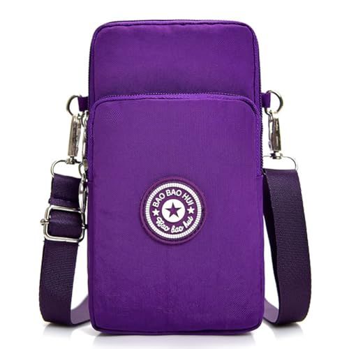 JANKS Small Crossbody Bags for Women Mini Cell Phone Purses Handbag Shoulder Bag - color: 01 Purple
