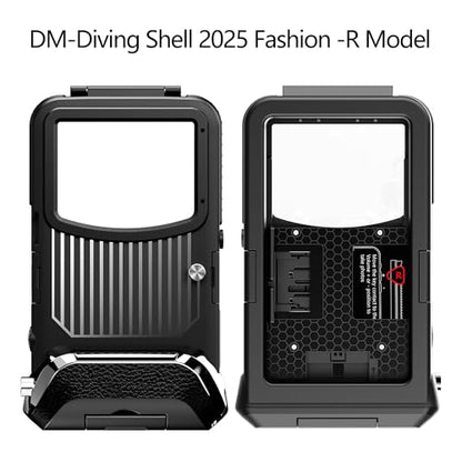 UECHCASES Universal Diving Phone Case for 5.4"-6.9", 15m/50ft Professional Underwater Housing with Vacuum Valve, Physical Shutter, 1/4" Tripod Mount (Black, for Android Right-Side Button) - color: Black