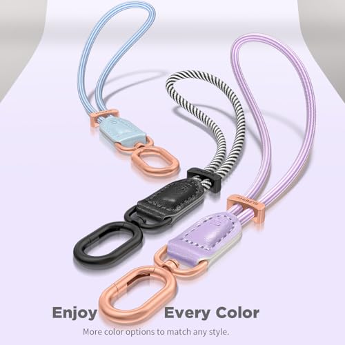 SURPHY Phone Wrist Strap, Keychain Wristlet, Phone Lanyard with Tether Tab - color: Purple