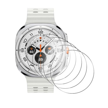 5 Pack Tempered Glass for Samsung Galaxy Watch Ultra 2 47mm 2026 Screen Protector,9H Hardness,Anti-Fingerprints,HD-Clear,Full Coverage Watch Film for Galaxy Watch Ultra 2 47mm - color: Samsung Galaxy Watch Ultra 2 47mm