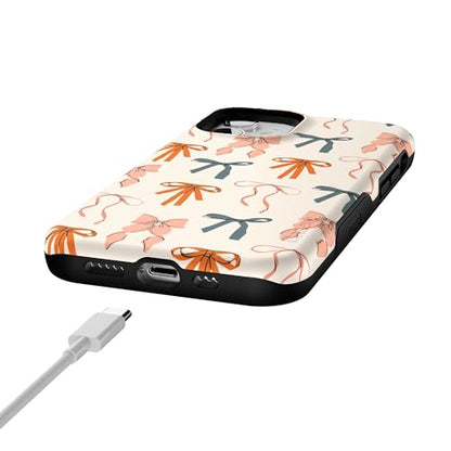 Casely iPhone 12 Mini Case | Gourdy Girlie | Harvest Bows | Bold Protective Design | MagSafe Compatible Design - color: Gourdy Girlie | Harvest Bows, size: Iphone 12 Mini
