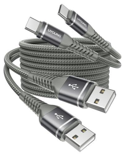 USB A to USB C Cable 3A Fast Charging 3FT, 2Pack USB to USBC Cable for - color: Grey, size: 3FT, style: 60W USB A to USB C