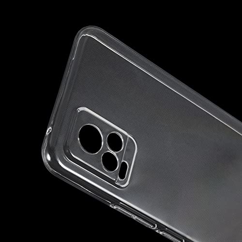 Protective Case for Vivo V20 V2025 - Clear | 6.44" Slim Shockproof Bumper Back Cover Anti-Scratch Flexible TPU Shell, Grip-Friendly - color: Transparent
