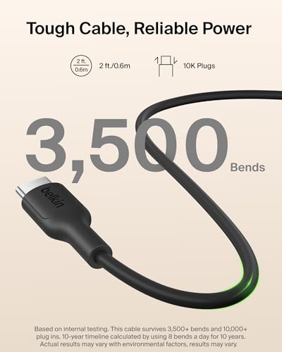 Belkin 5K 15W Ultra Slim Portable Power Bank, Supports MagSafe Accessories - color: Black