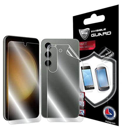 IPG For SAMSUNG Galaxy S23 FULL BODY Hydrogel Protector Invisible Touch Screen Sensitive Ultra HD Clear Film Anti Scratch Skin Guard - Smooth/Self-Healing/Bubble -Free Screen & Back