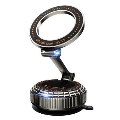 Metal Magnetic Car Phone Holder for Magsafe Phone, Dark Gray - color: Dark Gray