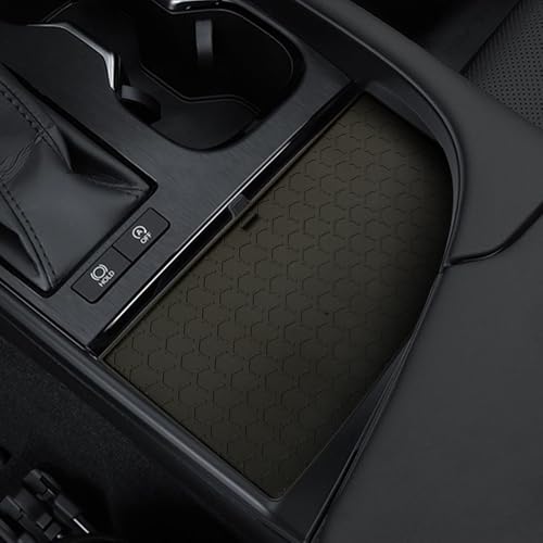 Center Console Mat Wireless Charging Mat Compatible with Lexus ES ES250 ES300h 2022 2023 2024 Car Non Slip Wireless Charger Silicone Cover Pad (Black) - color: Black