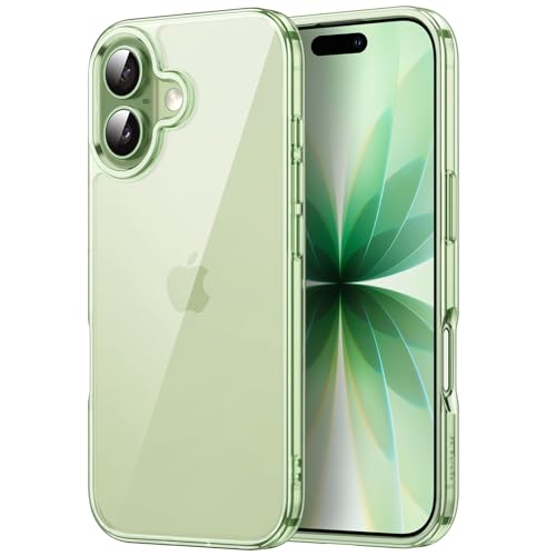 JETech Case for iPhone 17, Anti-Yellowing, Sage | Shockproof Protection, Scratch Resistant Hard PC Back, Durable Transparent TPU Bumper - color: Sage, size: iPhone 17
