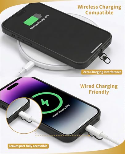 20-Pack 360° Rotating Phone Lanyard Tab, Ultra-Thin Stainless Steel Phone Tether Tab, Universal Patch & Charm Holder