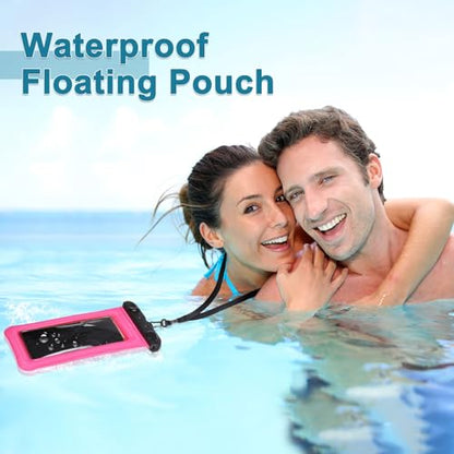 PATIKIL 3Pcs Waterproof Phone Pouch Floating No Sink Universal Cellphone Dry Bag Waterproof Phone Case for Kayaking Beach Swimming Hiking, Purple - color: Purple