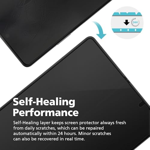 [3+3] for Samsung Galaxy Z Fold 5, Paperfeel Anti-Glare Matte Screen Protector, 3 Pack Inside Paperfeel Film + 3 Pack Front Anti-Glare Matte Film, Anti-Fingerprint, Self-Healing, Bubble Free Easy Installation with Alignment Applicator - size: Galaxy Z Fol