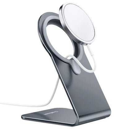 CreaDream Stand for MagSafe Charger, Aluminum Phone Stand Holder for iPhone - color: Gray