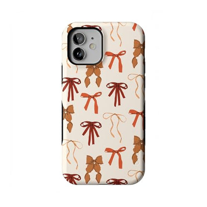 Casely iPhone 12 Mini Case | Fall Girlie | Pumpkin Spice Bows | Bold Protective Design | MagSafe Compatible Design - color: Fall Girlie | Pumpkin Spice Bows, size: Iphone 12 Mini
