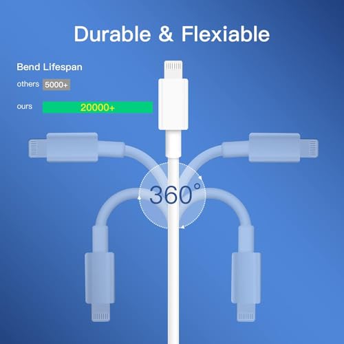 Mitesbony iPhone Charger 3Pack 10FT Lightning Cable iPhone Charger Cord Compatible iPhone 14 13 12 11 Pro Max XR XS X 8 7 6 Plus SE iPad and More - size: 10FT