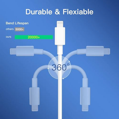 Mitesbony iPhone Charger 3Pack 10FT Lightning Cable iPhone Charger Cord Compatible iPhone 14 13 12 11 Pro Max XR XS X 8 7 6 Plus SE iPad and More - size: 10FT