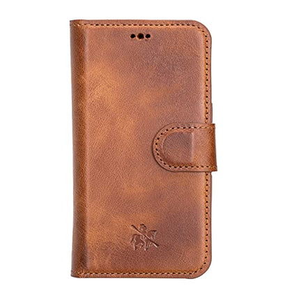 Venito Florence Leather Wallet Phone Case Compatible with iPhone 13 Pro Max (6.7 inch) - Extra Secure with RFID Blocking - Detachable Phone Wallet (Antique Brown) - color: Antique Brown, size: iPhone 13 Pro Max