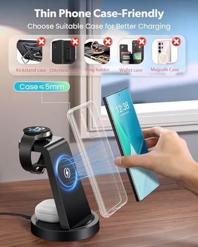 Wireless Charger for Samsung: 3 in 1 Wireless Charging Station
