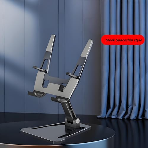 iPhone Android Tablet Holder Desktop Stand, Dual Rod Adjustable & Rotatable Carbon Steel, Compatible with 4.7-16.5" iPads,Tablets, Portable Monitors, Kindle.