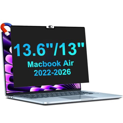 STARY Magnetic Privacy Screen for MacBook Air 13.6/13 Inch(2022-2026,M2-M5) - size: Mac 13.6 Inch Air 2022-2026
