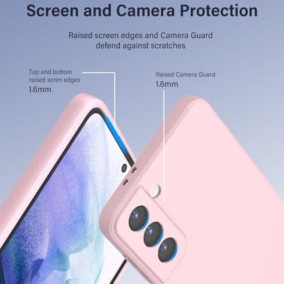 X-level for Samsung Galaxy S21 Plus Case Slim Fit Ultra-Thin Super Soft TPU [Guardian Series] S21 Plus Phone Back Cover Light Protective Matte Finish Coating Shockproof Case for Women Men -Pink - color: Pink