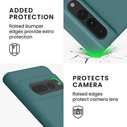 kwmobile Case Compatible with Google Pixel 7 Pro Case - TPU Silicone Phone Cover with Soft Finish - Arctic Night - color: Arctic Night, size: Pixel 7 Pro