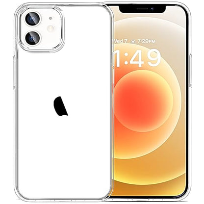 JJGoo Compatible with iPhone 12 Case & 12 Pro Case Clear Soft Transparent Shockproof Protective Slim Thin Bumper Phone Cover for 12 and 12 Pro - 6.1 inch - color: Clear